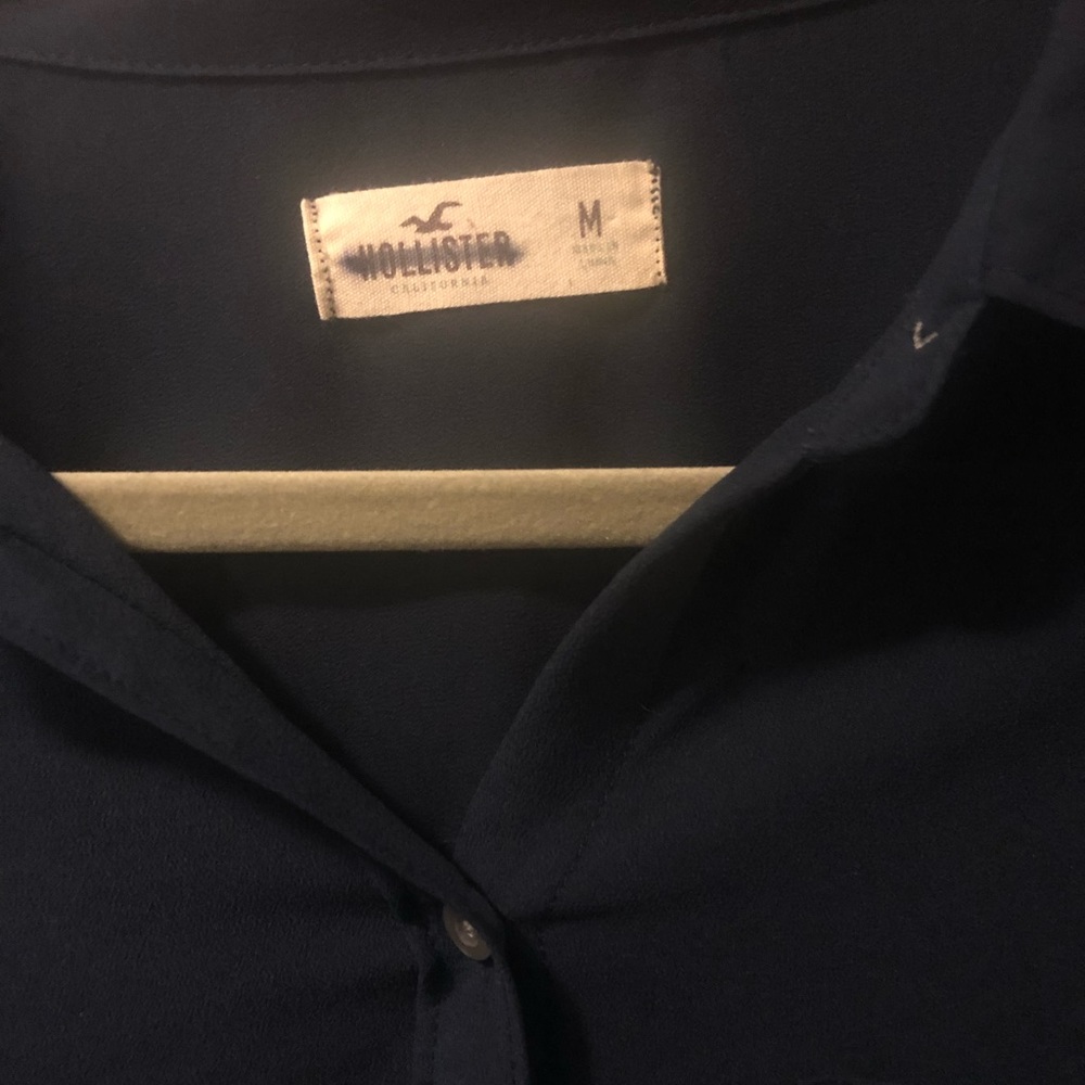 Sheer button down blouse - Picture 5 of 6